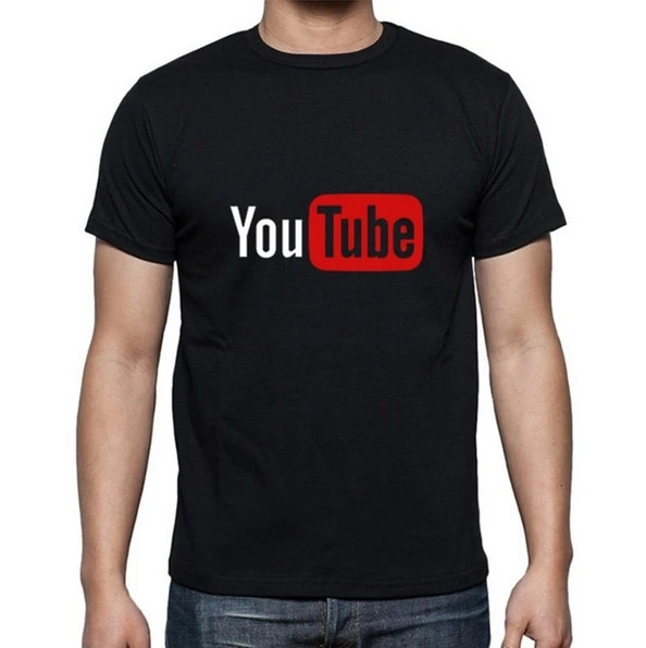 Men Fashion Youtuber - 2024 ยูทูบโลโก้พิมพ์ลายเสื้อยืดผู้หญิงแบรนด์โมดอลท็อปลำลองชายเสื้อยืดแขนสั้นฮาราจูกุวินเทจ ทีเสื้อ