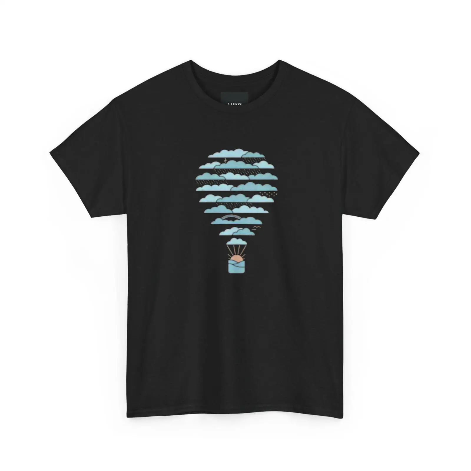 Men'S Fashion For Hot Weather - เสื้อยืดลายบอลลูนอากาศร้อน สำรวจท้องฟ้า เสื้อผ้าผจญภัย ท่องเที่ยว วินเทจ ลุคสบายๆ