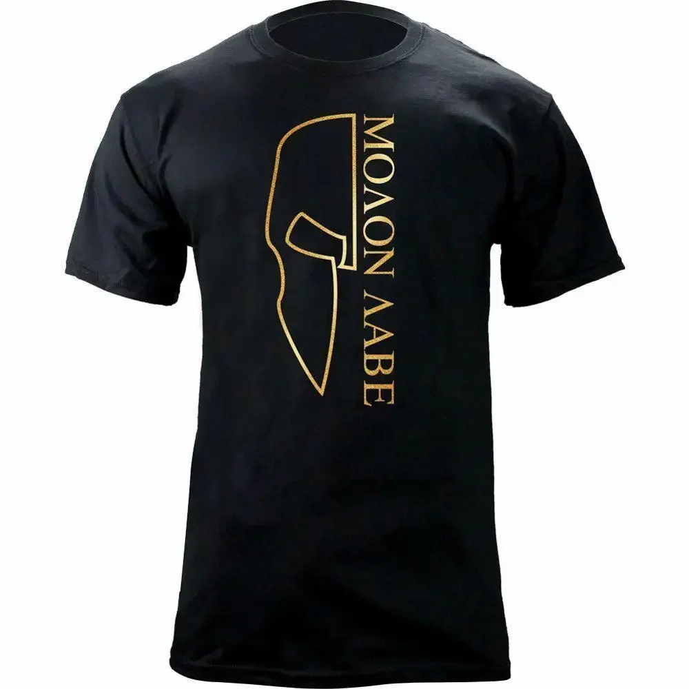 Men'S Fashion Online - โมลอน ลาเบ เสื้อยืดลายกราฟิกหมวกนักรบสปาร์ตัน 2019 แฟชั่นใหม่ฤดูร้อนใหม่ผ้าฝ้ายสำหรับผู้ชายออกแบบเสื้อยืดออนไลน์