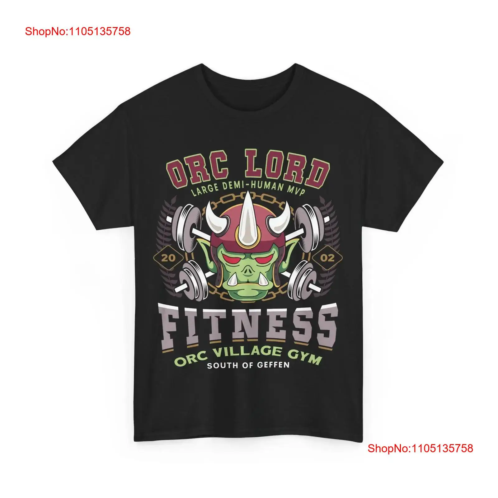 Men'S Fashion Online - เสื้อยืดฟิตเนส Geffen Orc Village Ragnarok Online