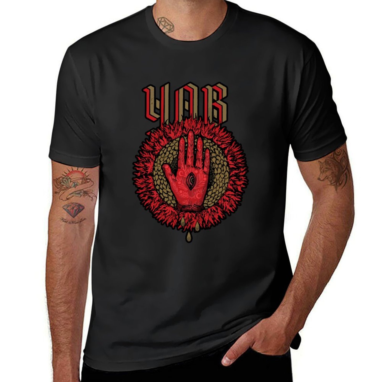 Men'S Fashion Aesthetics - YOB Band เสื้อยืด เสื้อแฟชั่น เสื้อผ้าสวยงาม ศุลกากร