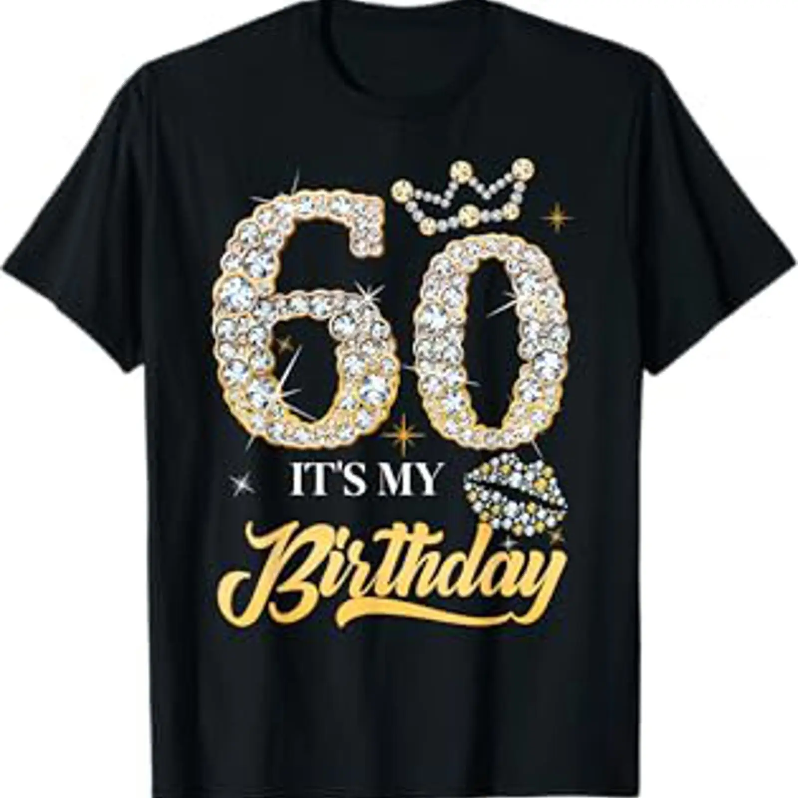Men'S Fashion For 60 Year Old - มันเป็นวันเกิดครบรอบ 60 ปีของฉัน รองเท้าเพชร เสื้อยืดผู้หญิงอายุ 60