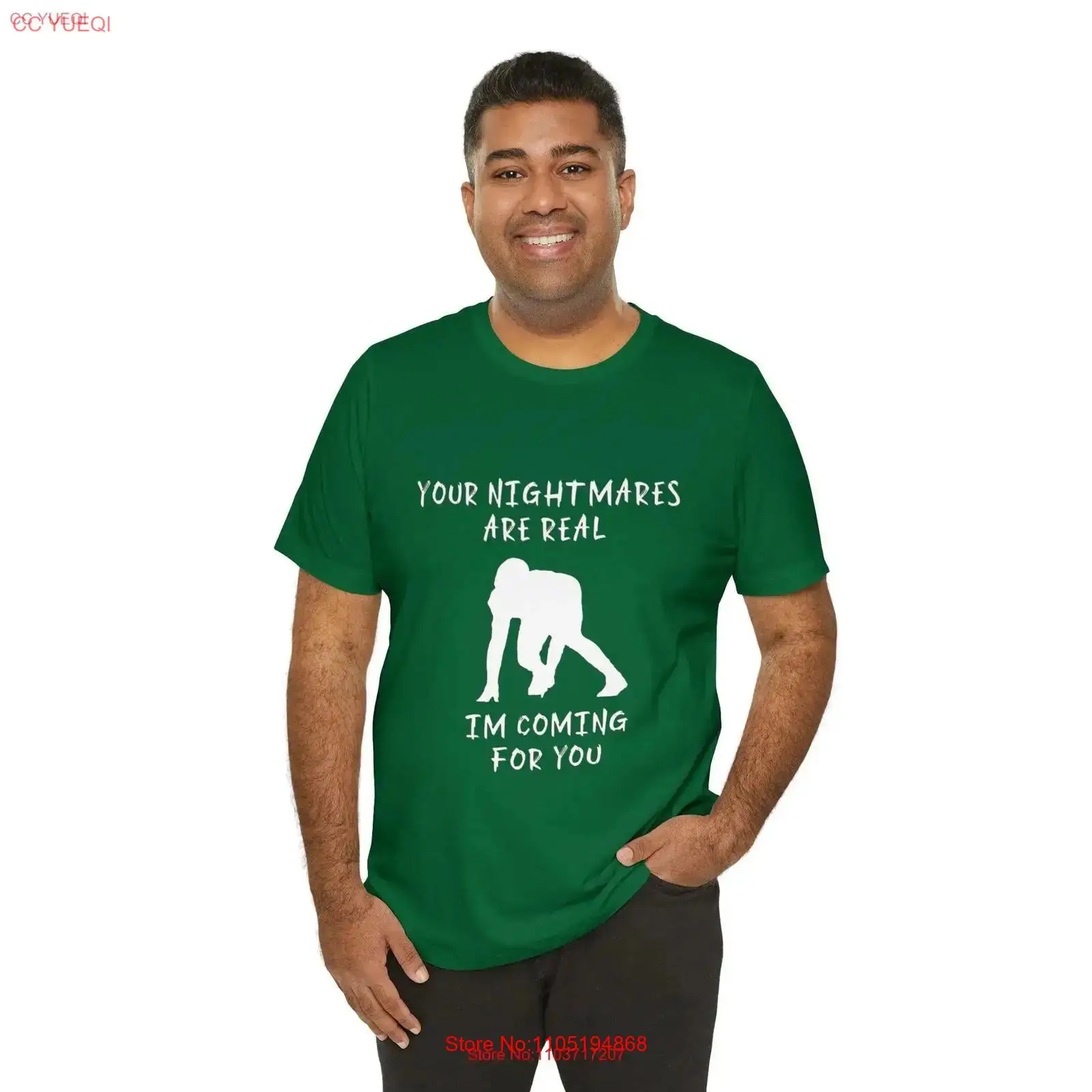 Men'S Fashion Line - เสื้อยืดลายกราฟิกแนววินเทจ ล้างสีแบบดิบ สไตล์ลำลองอเนกประสงค์ ดีไซน์แนวเสื้อเจอร์ซีย์ ลาย Defensive