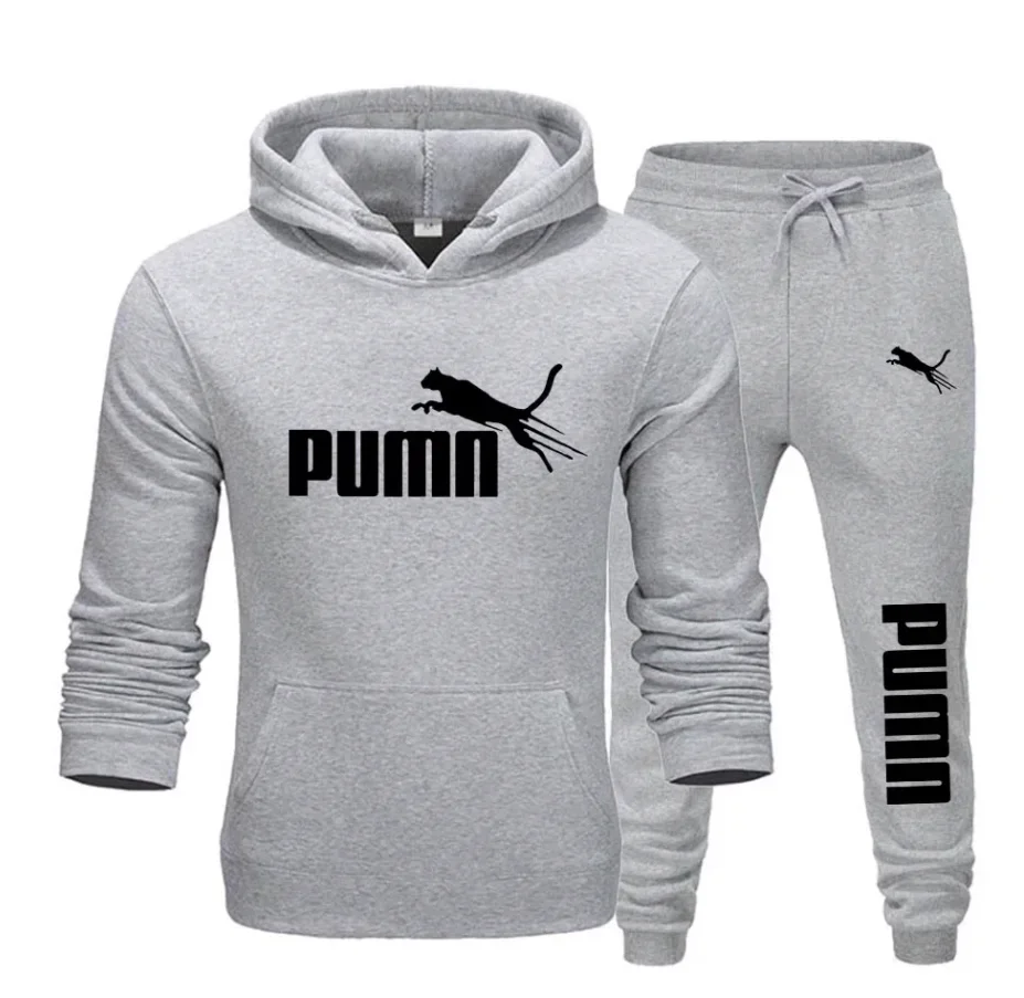 Men'S Winter Fashion - ชุดเซ็ตเสื้อฮู้ดและกางเกงขายาวผู้ชายสำหรับฤดูใบไม้ร่วงและฤดูหนาวปี 2026 แฟชั่นทันสมัย ชุดออกกำลังกายลำลองสไตล์สปอร์ต