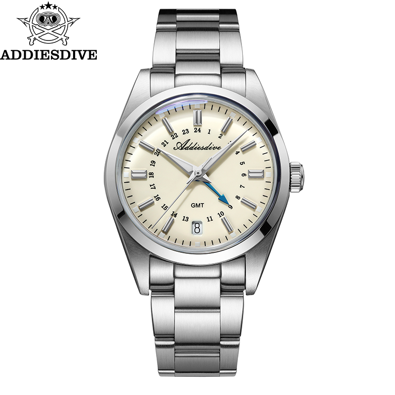 Men'S Fashion Jewelry - ADDIESDIVE ร้อนยี่ห้อ 36 มม.GMT นาฬิกาสําหรับชาย 10Bar