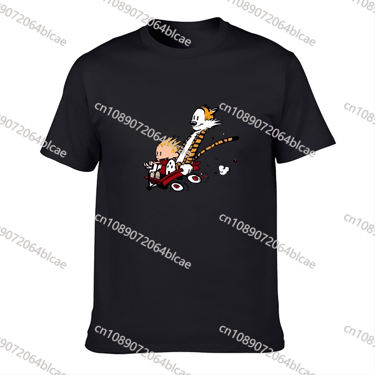 Mens Fashion Combination - C-Calvin และ H-Hobbes T เสื้อผู้หญิงคู่เสื้อผ้าแขนสั้นแฟชั่นเสื้อยืดชายผ้าฝ้าย