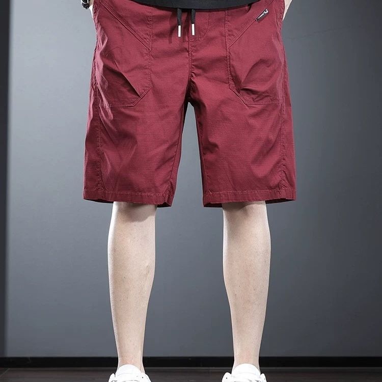 Men'S Fashion For Hot Weather - กางเกงขาสั้นสีแดงสด ทรงบาง ใส่สบาย เหมาะกับอากาศร้อน แฟชั่นสำหรับผู้ชาย ใส่ทำงานหรือใส่ทุกวัน