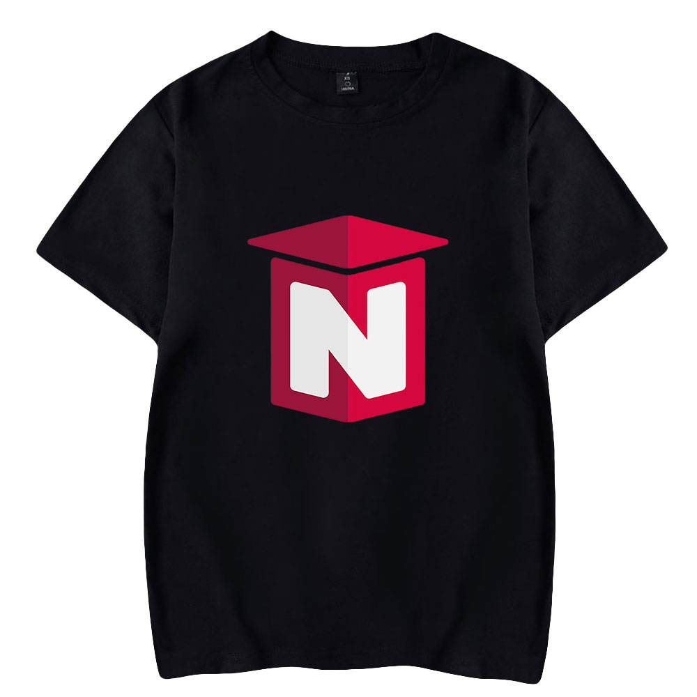 Men Fashion Youtuber - 2026 Nought Merch N Logo พิมพ์เสื้อยืดคอกลมแขนสั้นสำหรับผู้ชายผู้หญิงเสื้อยืดวัยรุ่นยูทูปเบอร์เสื้อผ้าแฟชั่น