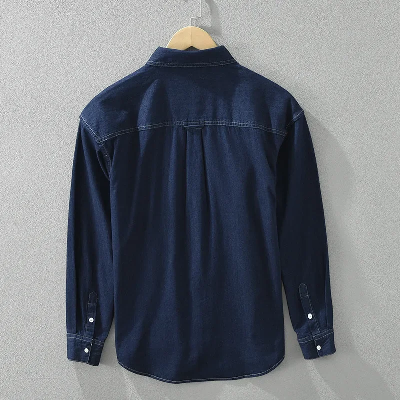 เกาหลีแฟชั่นผู้ชาย DENIM เสื้อ - Jeans Shirt Fashion For Men บทวิจารณ์และราคา