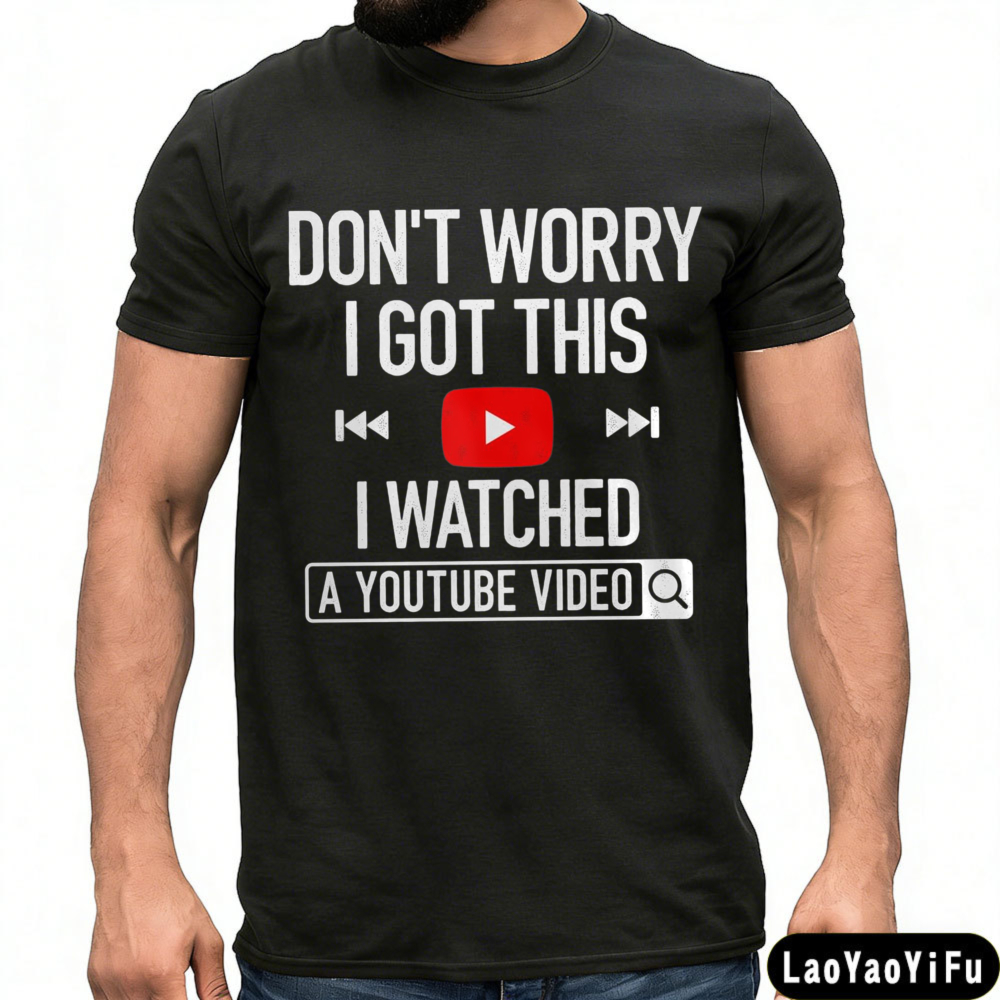 ฉันดูวิดีโอยูทูปแล้ว เสื้อยืดต - Men Fashion Youtuber บทวิจารณ์และราคา