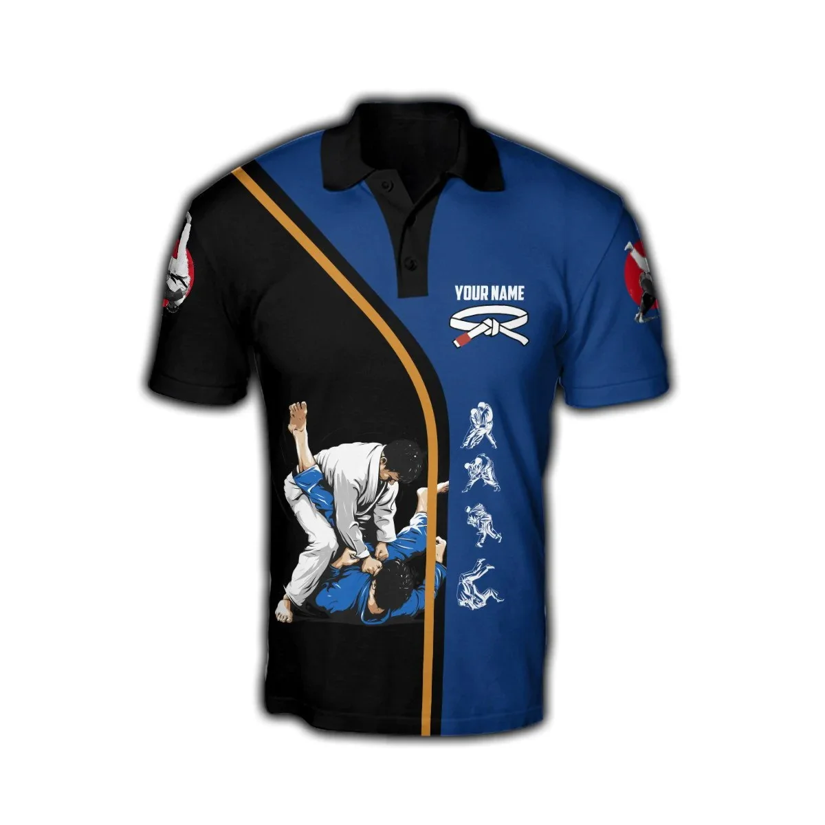 ที่กําหนดเองชื่อ Jiu Jitsu 3D  - Men'S Fashion Names บทวิจารณ์และราคา