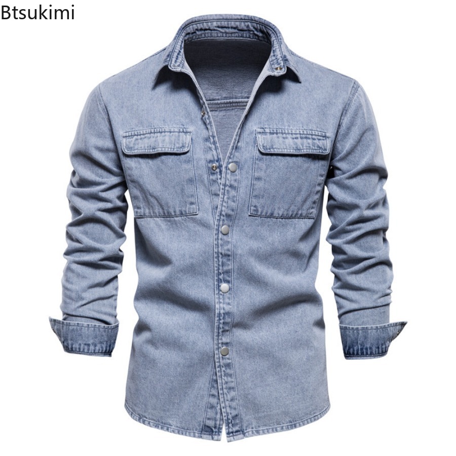 เสื้อแจ็คเก็ตยีนส์ผู้ชายแฟชั่น - Jeans Shirt Fashion For Men บทวิจารณ์และราคา