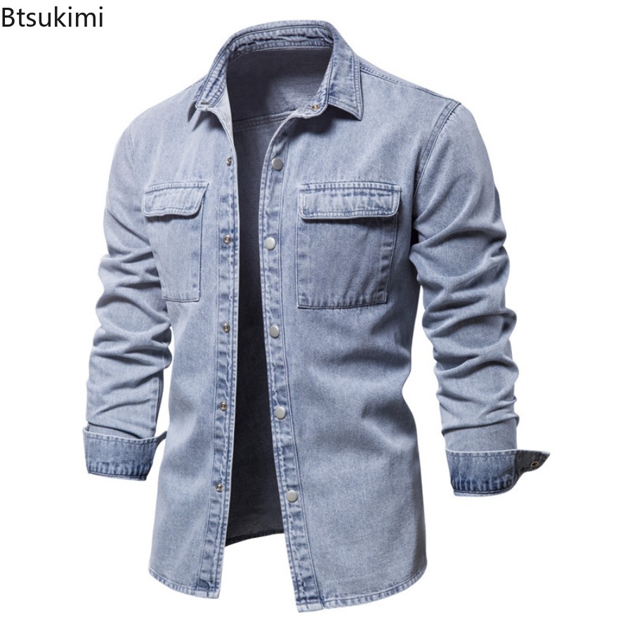 เสื้อแจ็คเก็ตยีนส์ผู้ชายแฟชั่น - Jeans Shirt Fashion For Men บทวิจารณ์และราคา