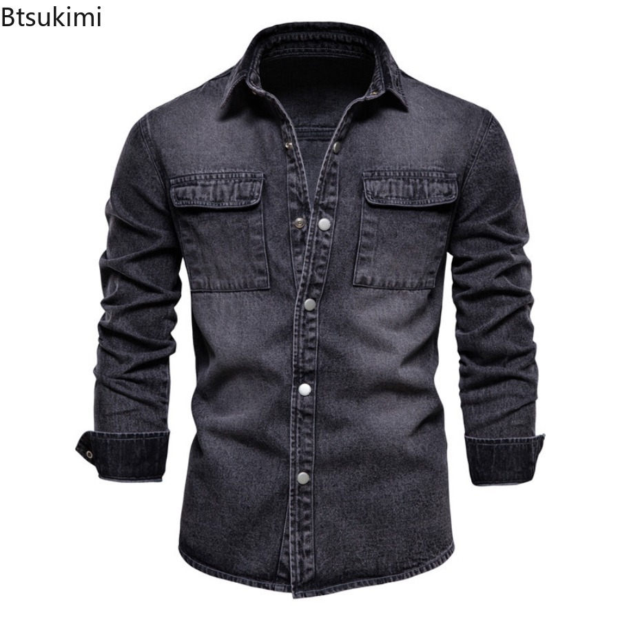 เสื้อแจ็คเก็ตยีนส์ผู้ชายแฟชั่น - Jeans Shirt Fashion For Men บทวิจารณ์และราคา
