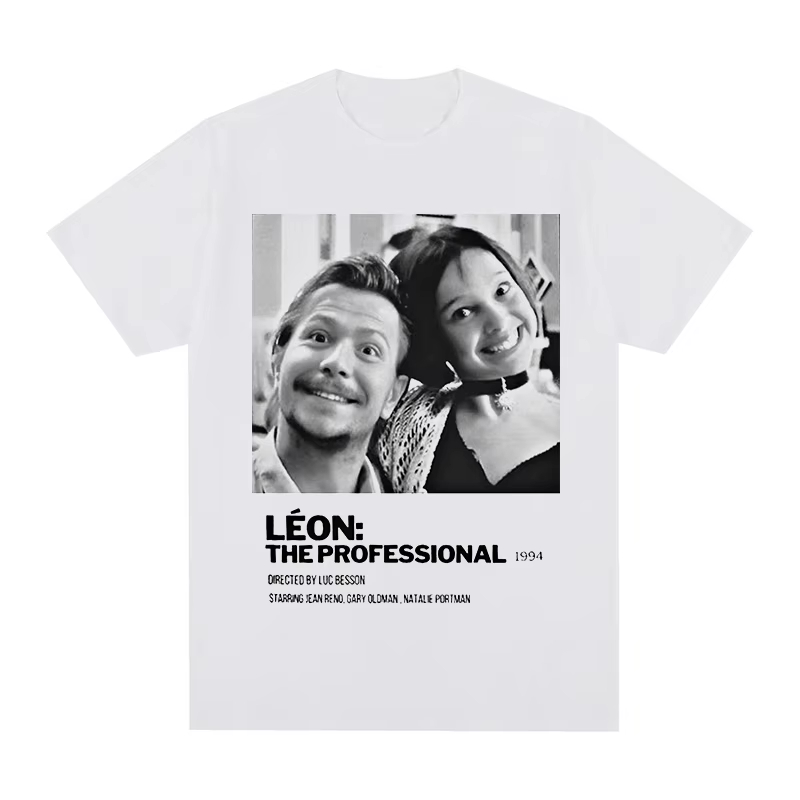 Léon Vintage T-shirt Movie The - Jeans Shirt Fashion For Men บทวิจารณ์และราคา