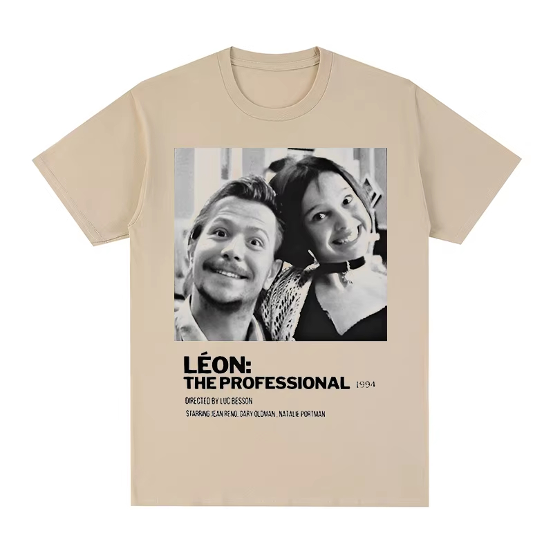 Léon Vintage T-shirt Movie The - Jeans Shirt Fashion For Men บทวิจารณ์และราคา