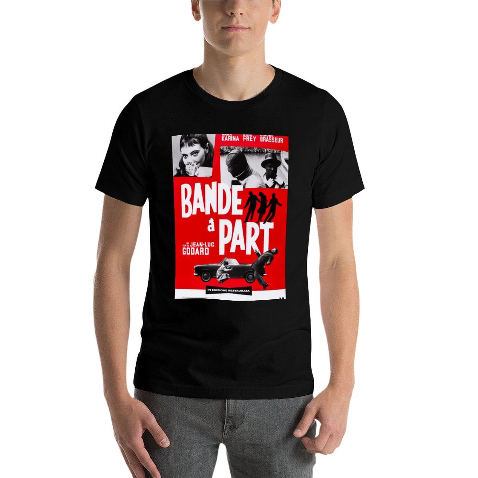 Bande A Part - Jean-Luc Godard - Jeans Shirt Fashion For Men บทวิจารณ์และราคา