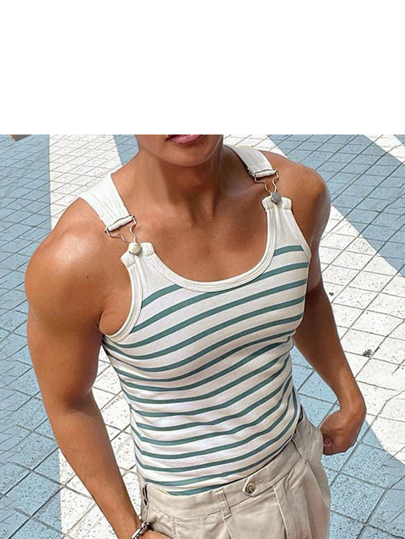 เสื้อกล้ามกระดุมโลหะทรงสลิมฟิต - Men'S Fashion Online บทวิจารณ์และราคา
