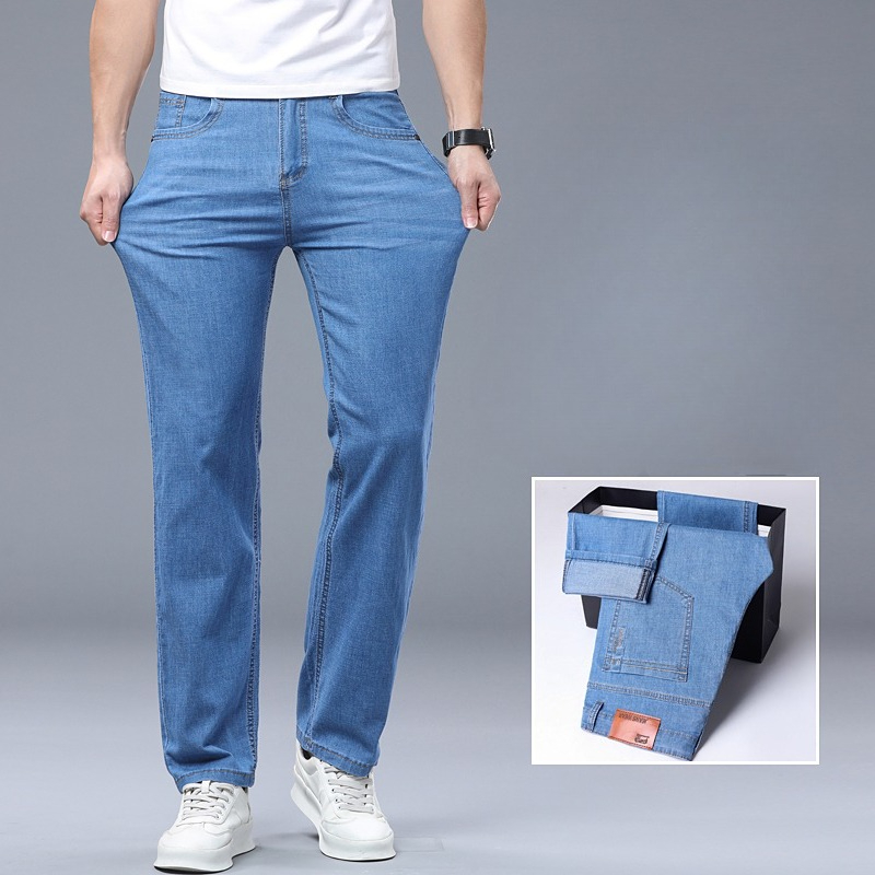 กางเกงยีนส์ผู้ชายทรงตรงแบบลำลอ - Men'S Fashion For 60 Year Old บทวิจารณ์และราคา