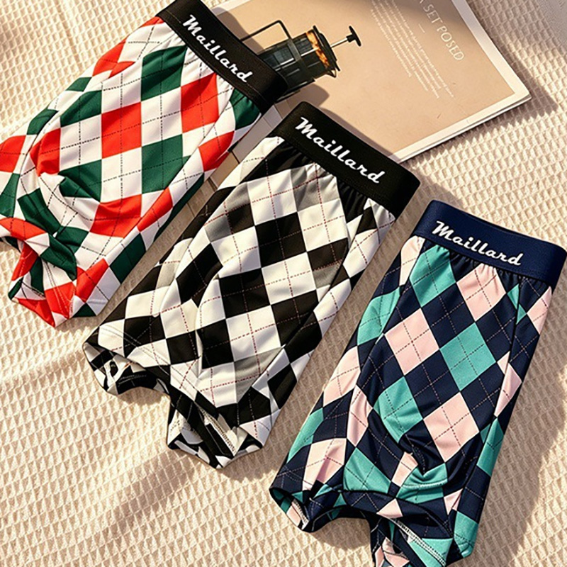 ชุดชั้นในชาย 4 ชิ้น ลายตารางสี - Men'S Fashion Lk บทวิจารณ์และราคา