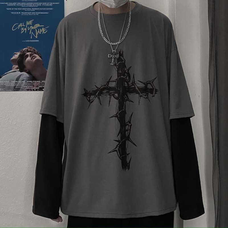 Grunge เสื้อผ้าผู้หญิงแขนยาว E - Men'S Fashion Aesthetics บทวิจารณ์และราคา