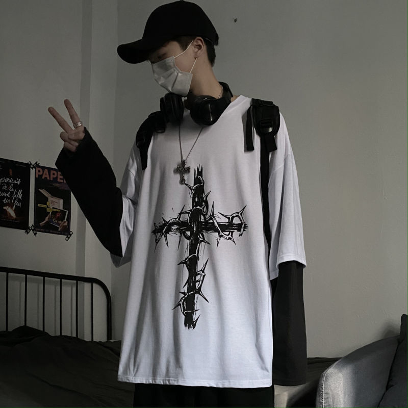 Grunge เสื้อผ้าผู้หญิงแขนยาว E - Men'S Fashion Aesthetics บทวิจารณ์และราคา