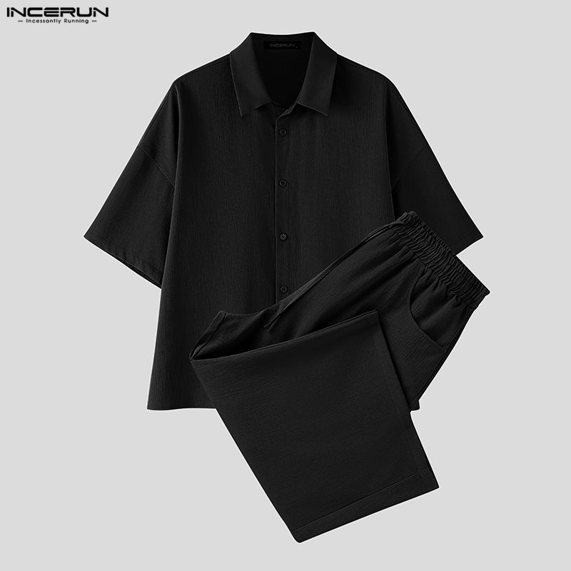 INCERUN ชุดเซ็ตผู้ชาย เสื้อเชิ - Men'S Fashion For Summer 2026 บทวิจารณ์และราคา