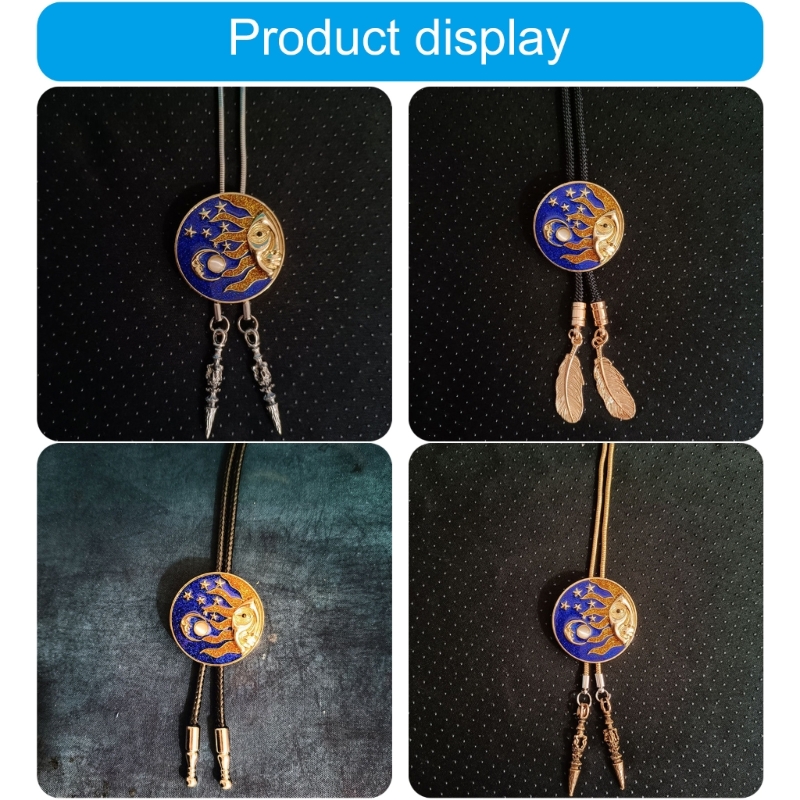 ที่ละเอียดอ่อนอัญมณี Bolo Tie  - Jeans Shirt Fashion For Men บทวิจารณ์และราคา
