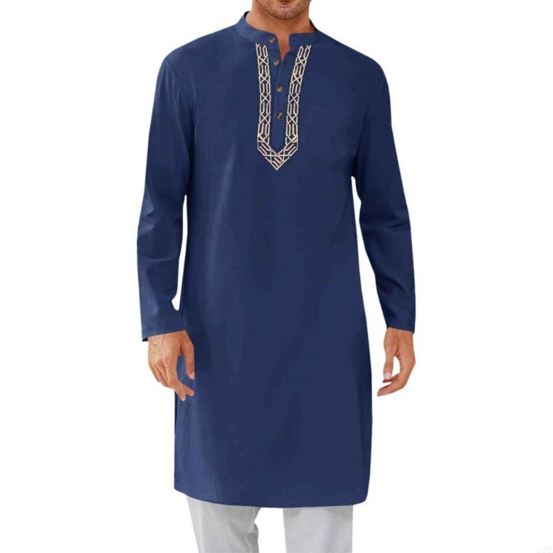 Y3NEบุรุษหลวมพอดีมุสลิมเสื้อคล - Men'S Fashion For Hot Weather บทวิจารณ์และราคา