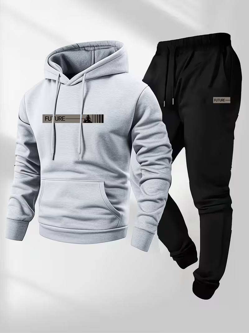 ชุดเซ็ตฮู้ดดี้และกางเกงขายาวพิ - Men'S Winter Fashion บทวิจารณ์และราคา