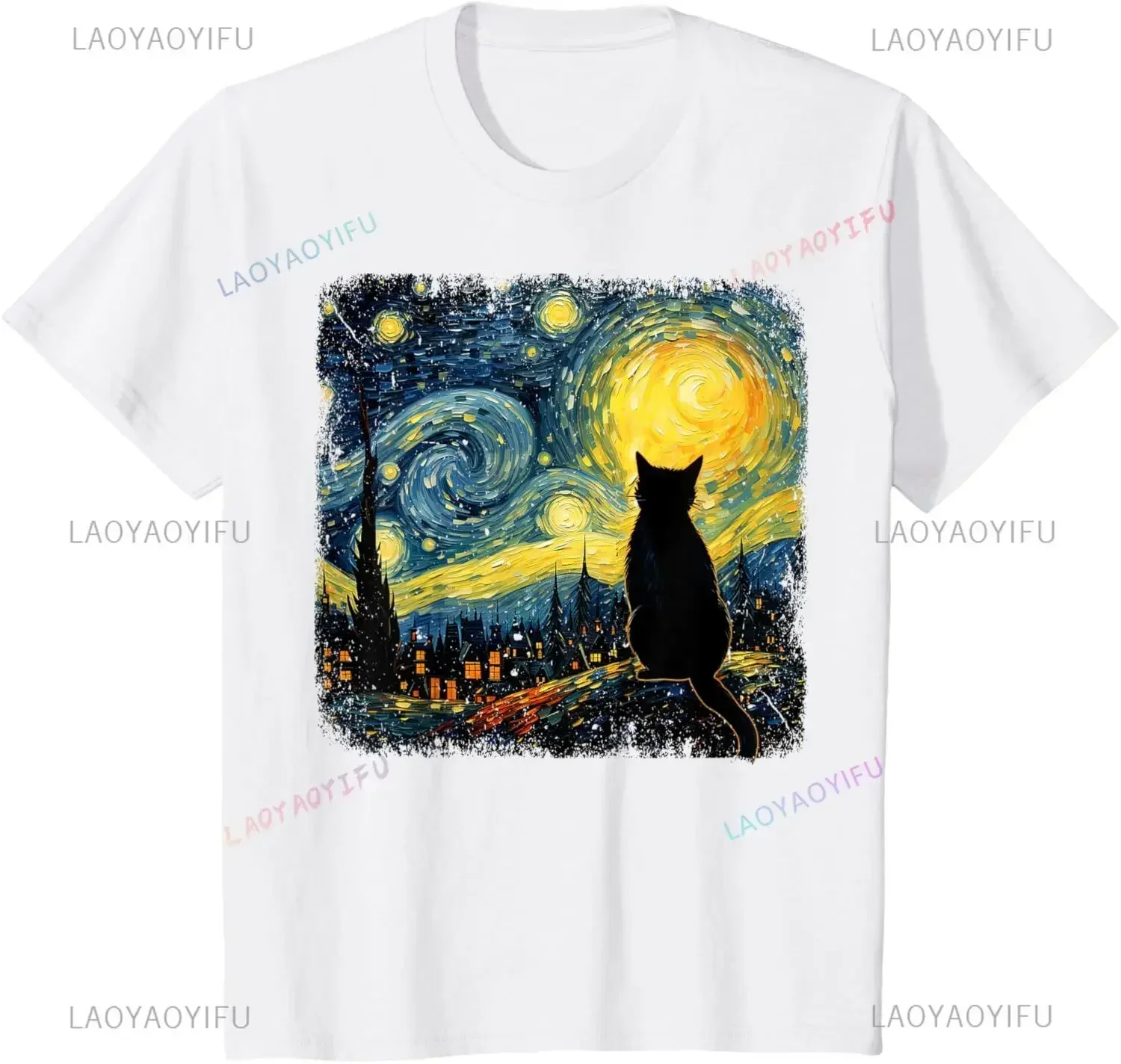 แมวStarry Night Van Goghแมวสํา - Men'S Fashion Aesthetics บทวิจารณ์และราคา