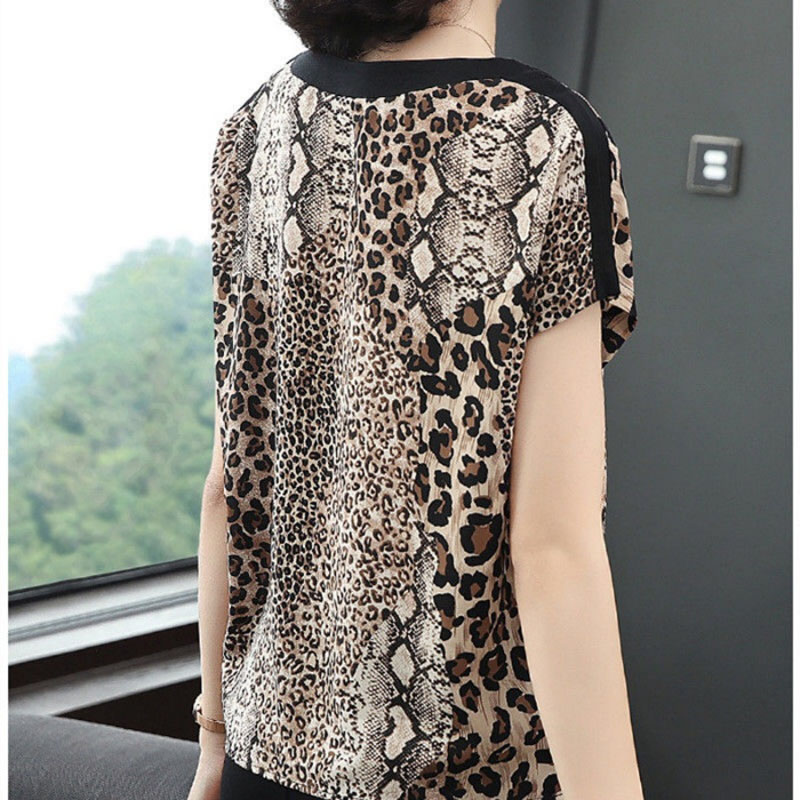 เสื้อยืดแขนสั้นผู้หญิงเสือดาวพ - Men'S Fashion For 60 Year Old บทวิจารณ์และราคา