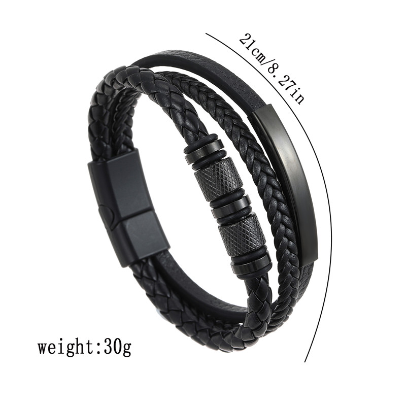 สร้อยข้อมือหนังผู้ชายคลาสสิกให - Mens Fashion Combination บทวิจารณ์และราคา
