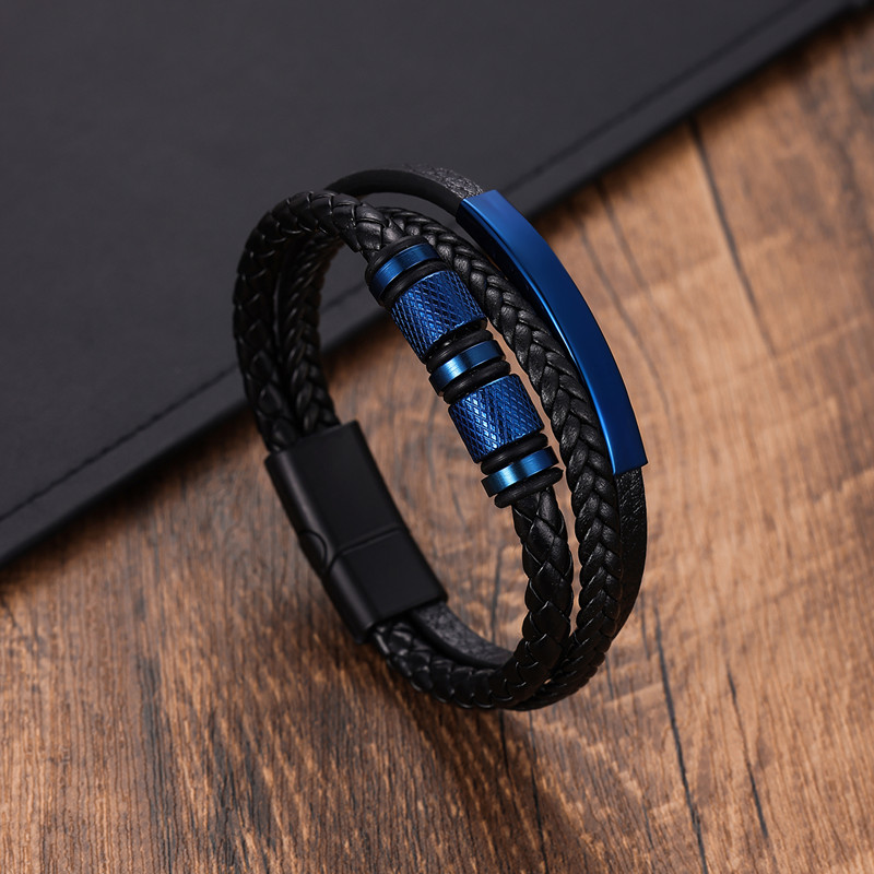 สร้อยข้อมือหนังผู้ชายคลาสสิกให - Mens Fashion Combination บทวิจารณ์และราคา
