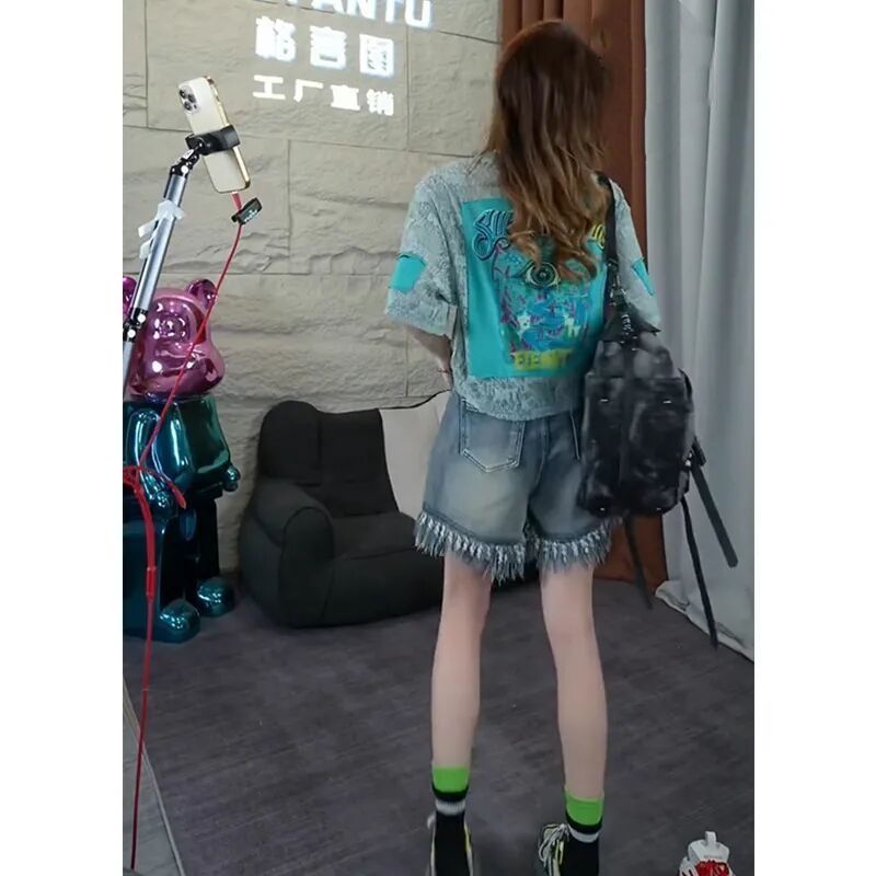 ฤดูใบไม้ผลิและฤดูร้อน เสื้อยืด - Jeans Shirt Fashion For Men บทวิจารณ์และราคา