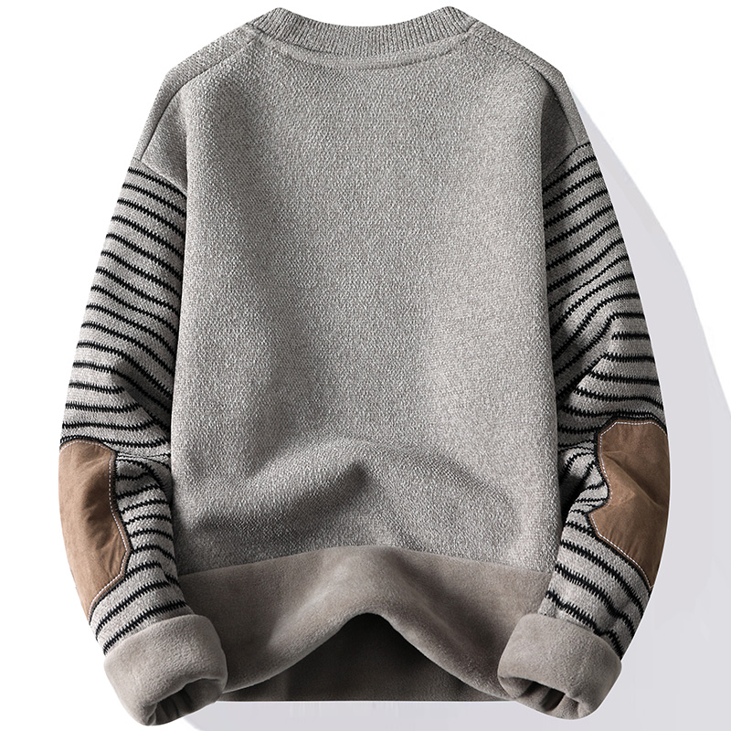 เสื้อกันหนาวผู้ชาย Patchwork ร - Men'S Fashion Line บทวิจารณ์และราคา