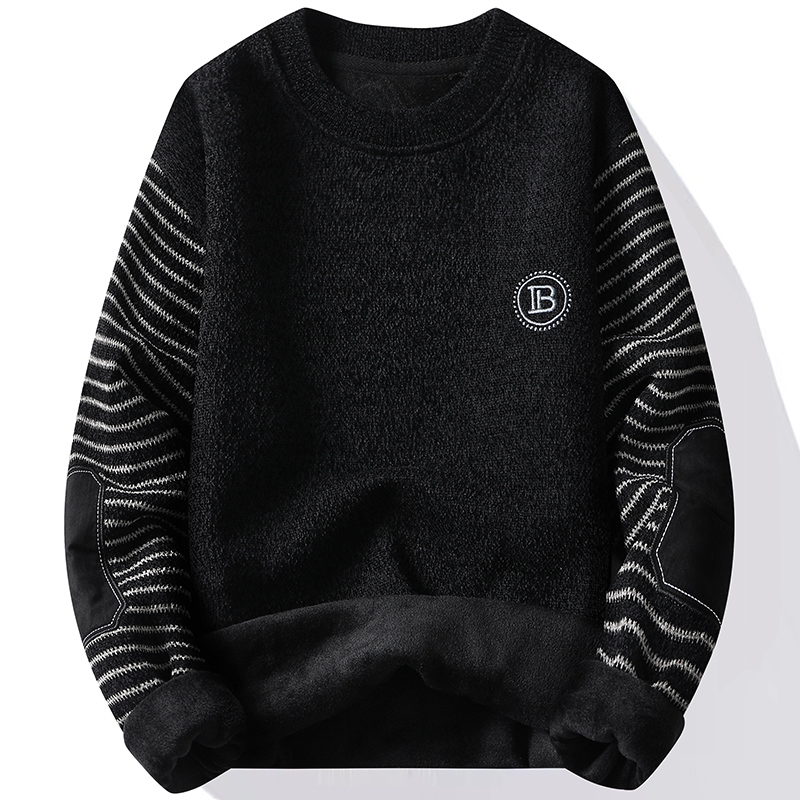 เสื้อกันหนาวผู้ชาย Patchwork ร - Men'S Fashion Line บทวิจารณ์และราคา