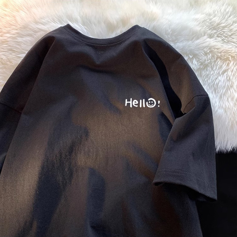 เสื้อยืดแขนสั้นผ้าฝ้ายแท้ทรงหล - Men'S Fashion Line บทวิจารณ์และราคา