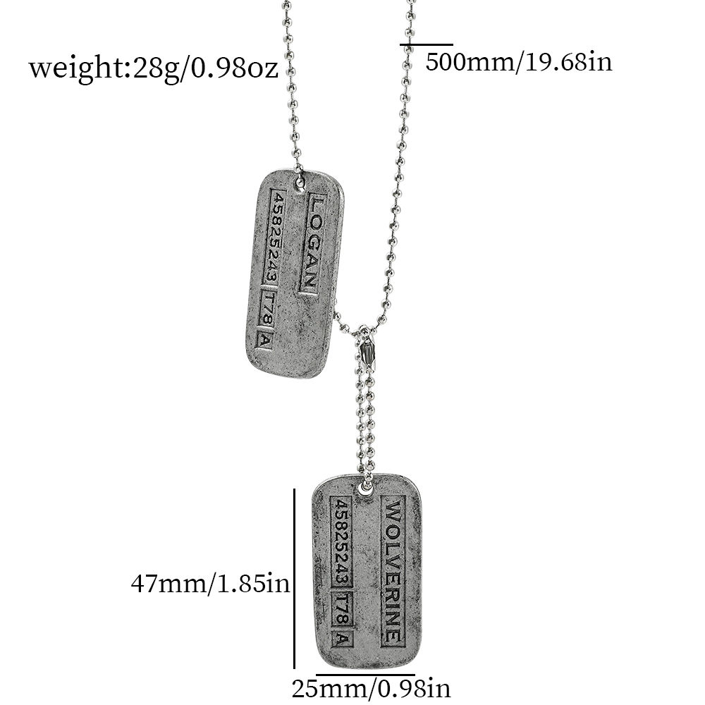 สร้อยคอการ์ดทหาร X-Men Wolveri - Men'S Fashion Jewelry บทวิจารณ์และราคา