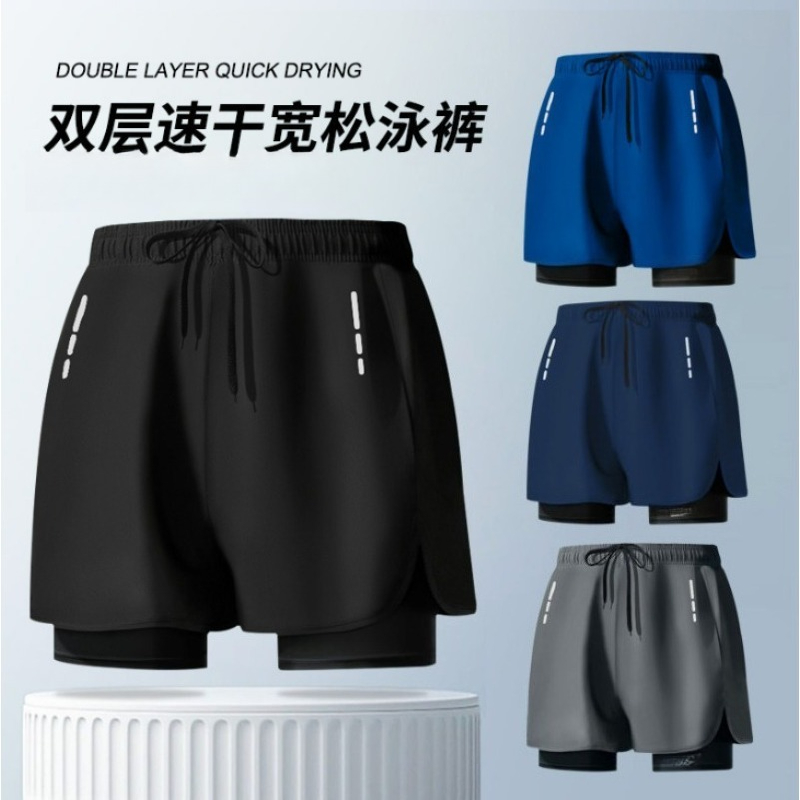 กางเกงว่ายน้ำชายแบบสองชั้น ป้อ - Swim Trunk Shorts บทวิจารณ์และราคา