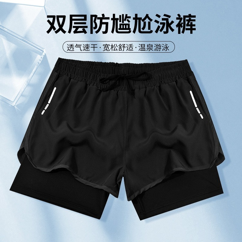 กางเกงว่ายน้ำชายแบบสองชั้น ป้อ - Swim Trunk Shorts บทวิจารณ์และราคา