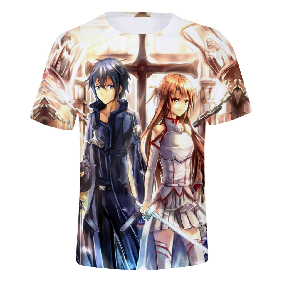 SWORD Art Online เสื้อยืดพิมพ์ - Men'S Fashion Online บทวิจารณ์และราคา