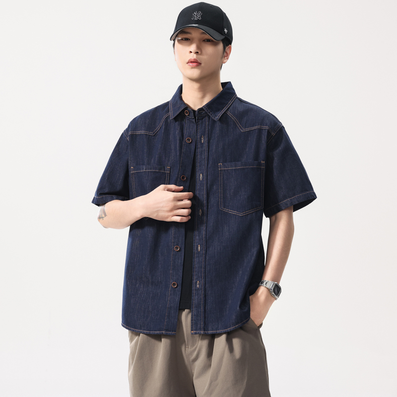 ฤดูร้อนน้ําหนักเบาบาง DENIM เส - Jeans Shirt Fashion For Men บทวิจารณ์และราคา