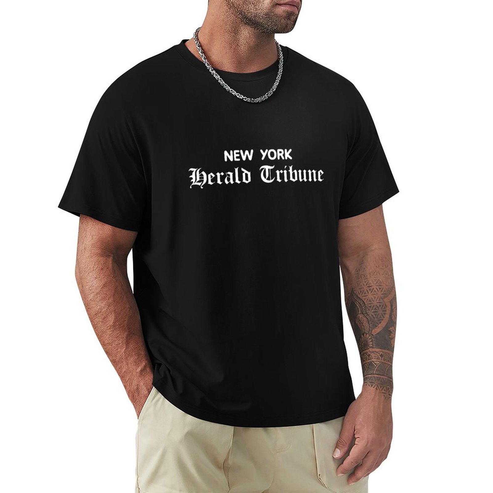 New York Herald Tribune Jean S - Jeans Shirt Fashion For Men บทวิจารณ์และราคา