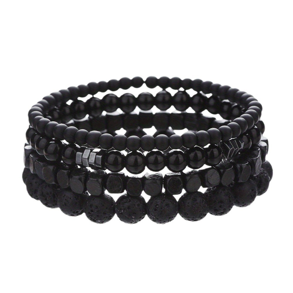 4 ชิ้น/เซ็ตสีดํา Gall หินหินภู - Mens Fashion Combination บทวิจารณ์และราคา