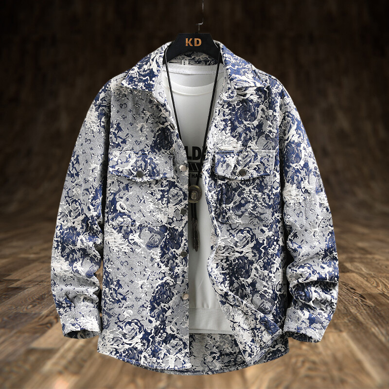 ฤดูใบไม้ผลิผู้ชาย Lxury DENIM  - Jeans Shirt Fashion For Men บทวิจารณ์และราคา