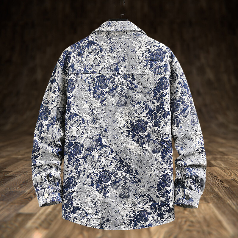 ฤดูใบไม้ผลิผู้ชาย Lxury DENIM  - Jeans Shirt Fashion For Men บทวิจารณ์และราคา